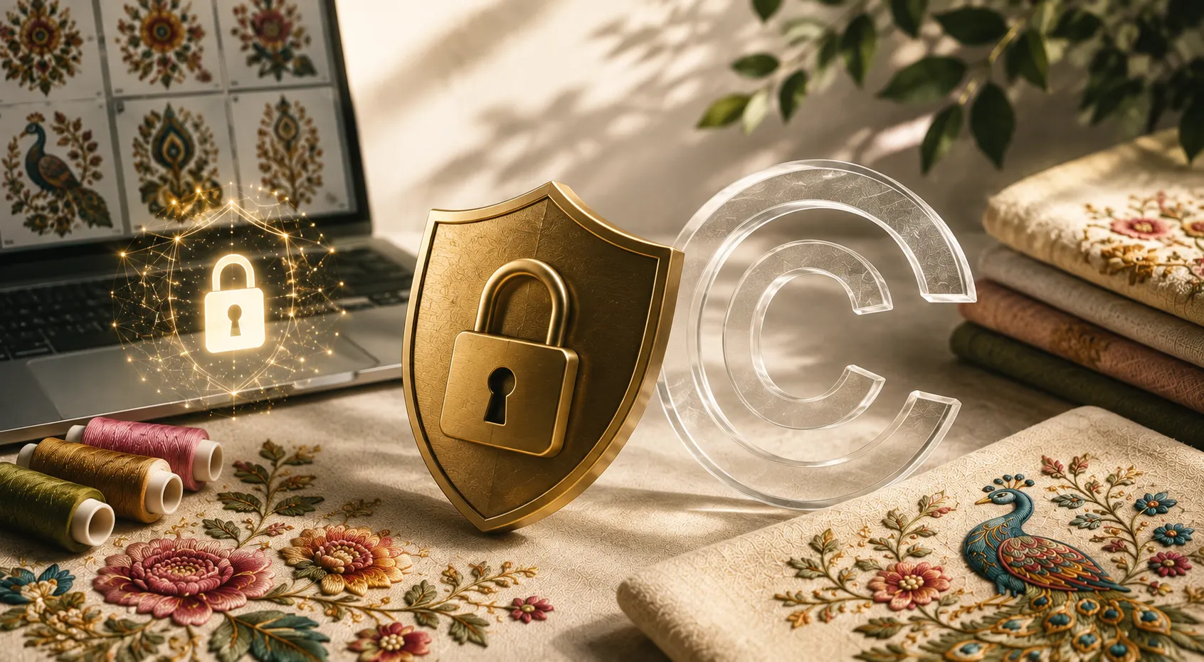 Copyright protection for embroidery designs