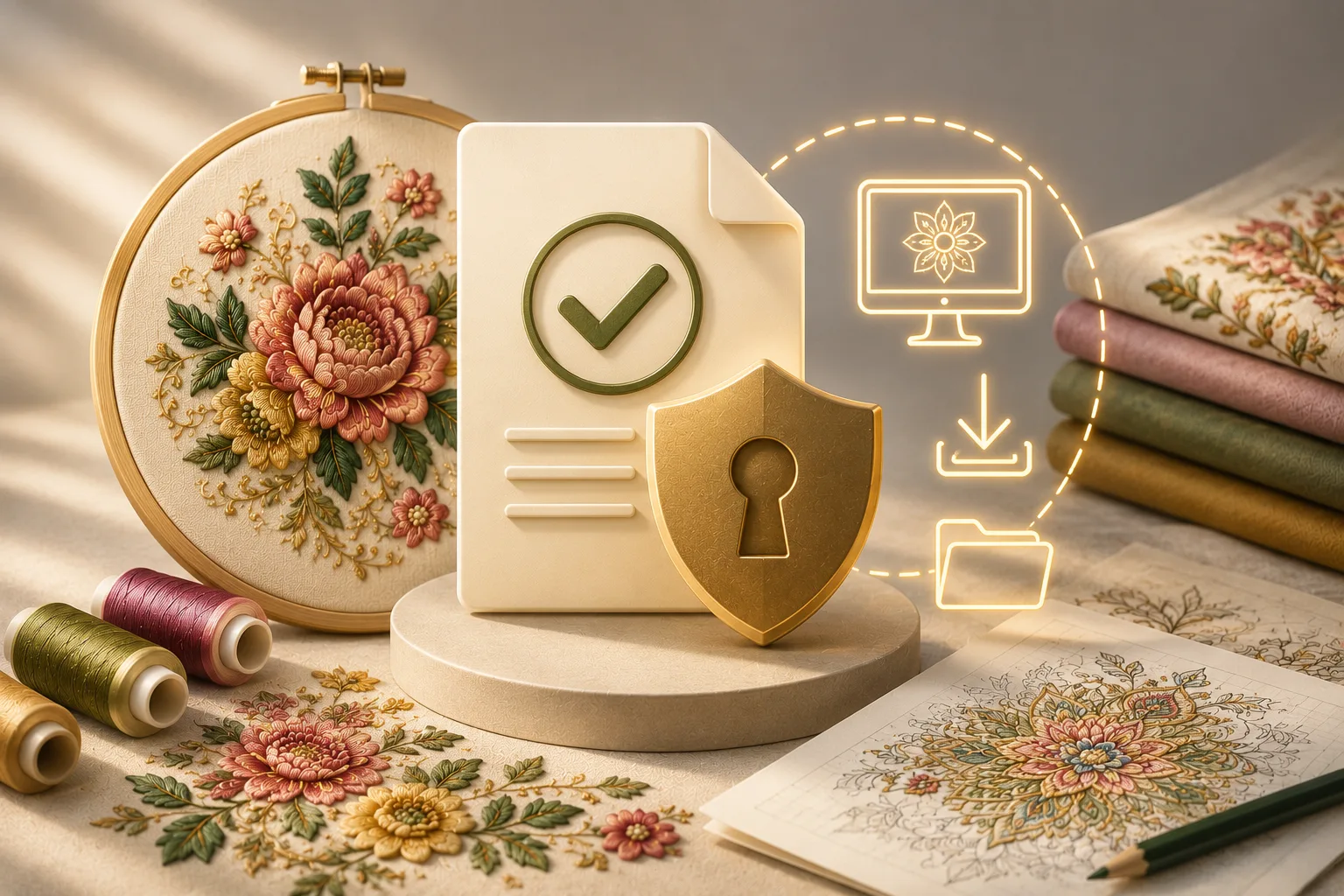 Permitted personal embroidery use